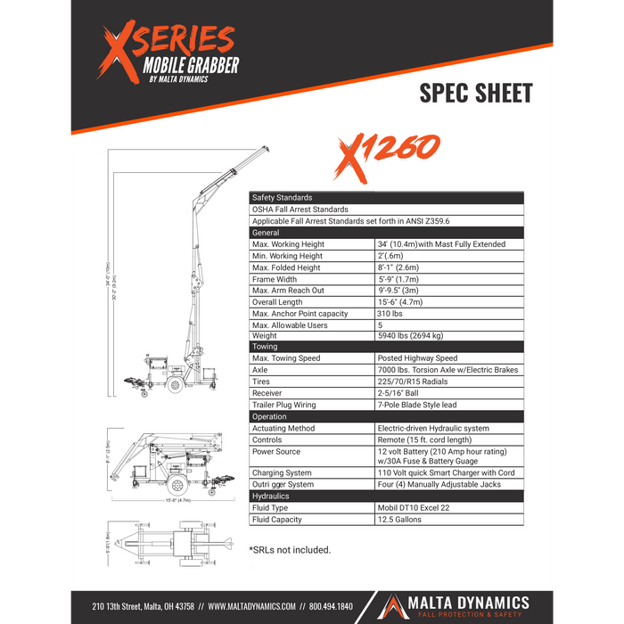 Advance X126O GRABBER — Equipment MOBILE Safety